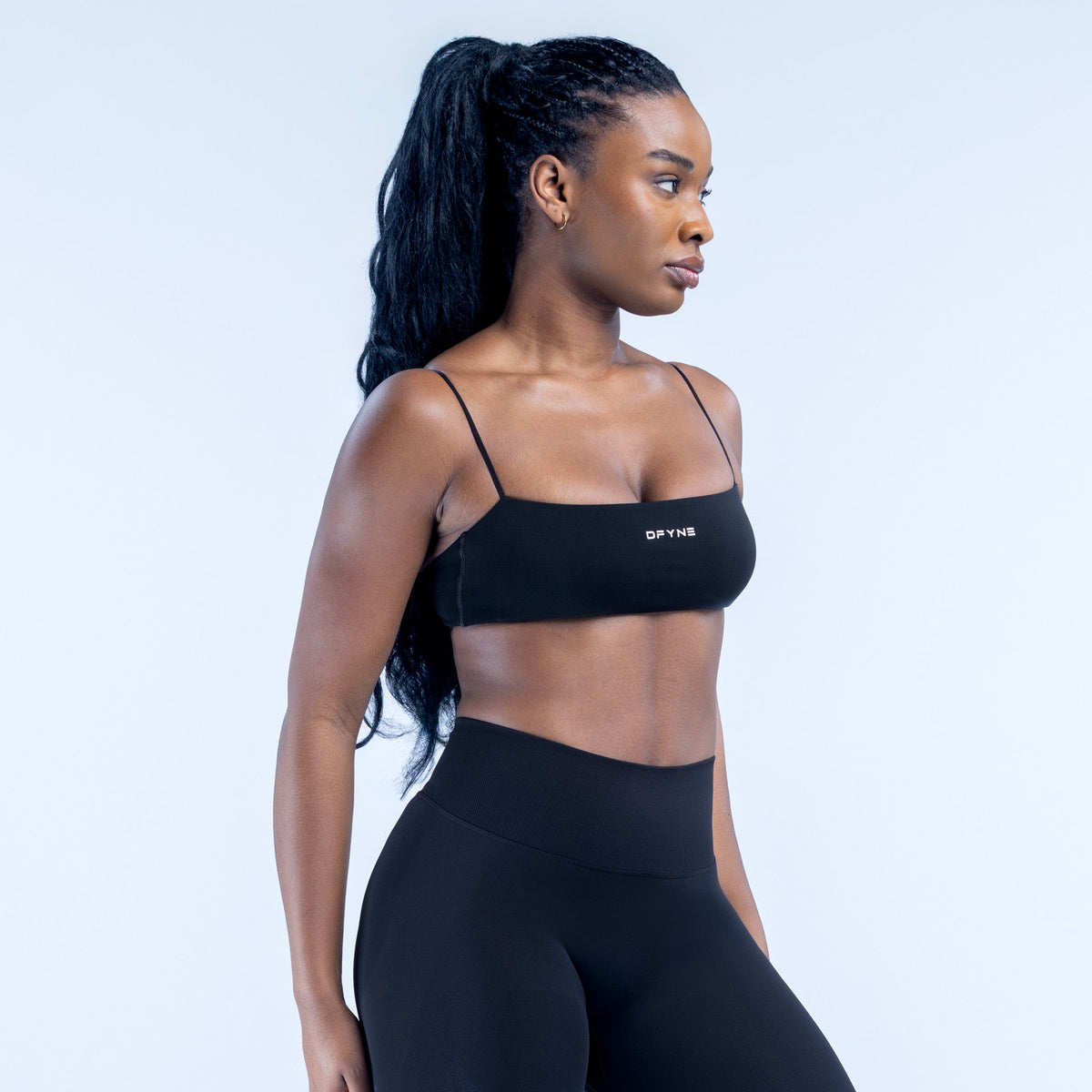 Top Esportivo Defy de Alças — Midnight Black