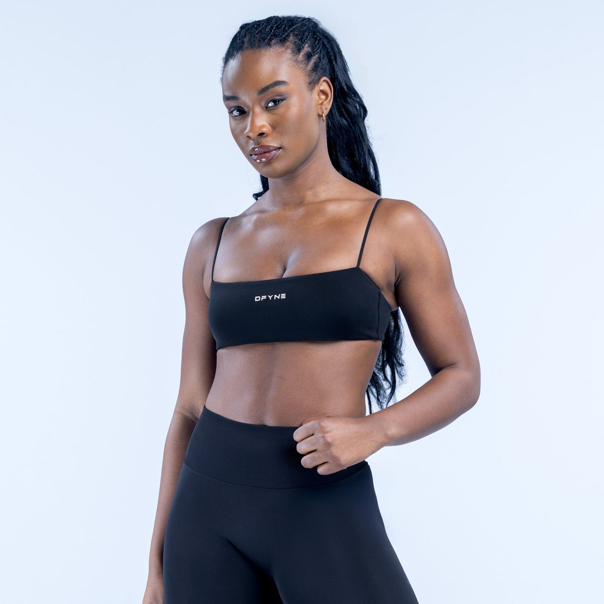 Top Esportivo Defy de Alças — Midnight Black
