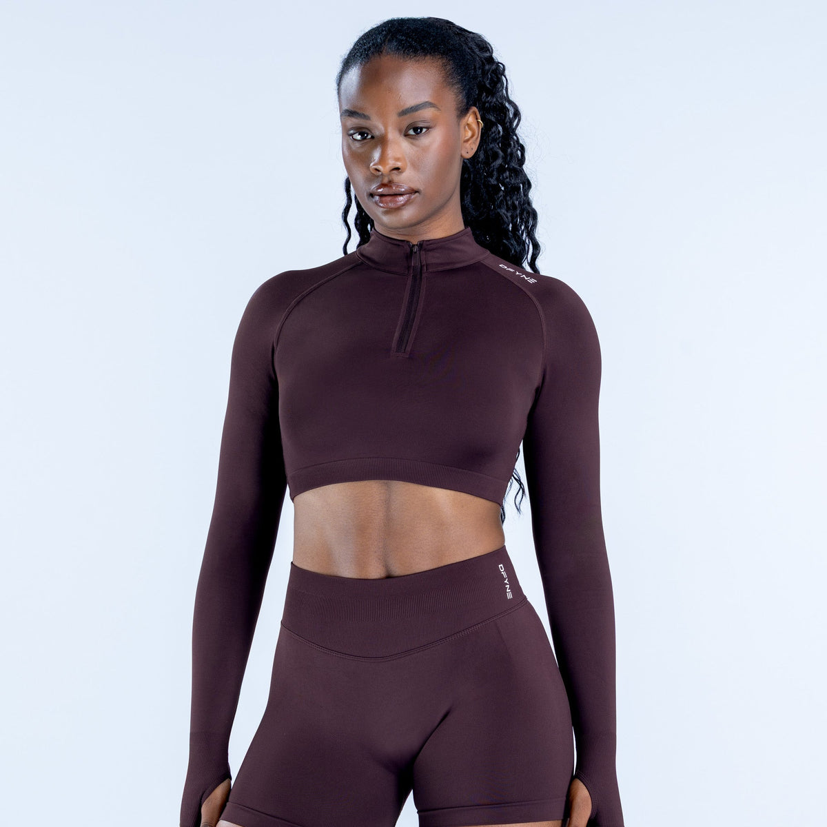 Jaqueta Cropped Impact — Espresso