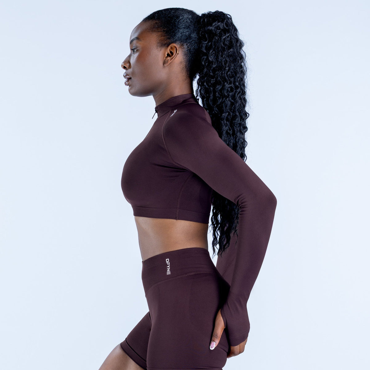 Jaqueta Cropped Impact — Espresso