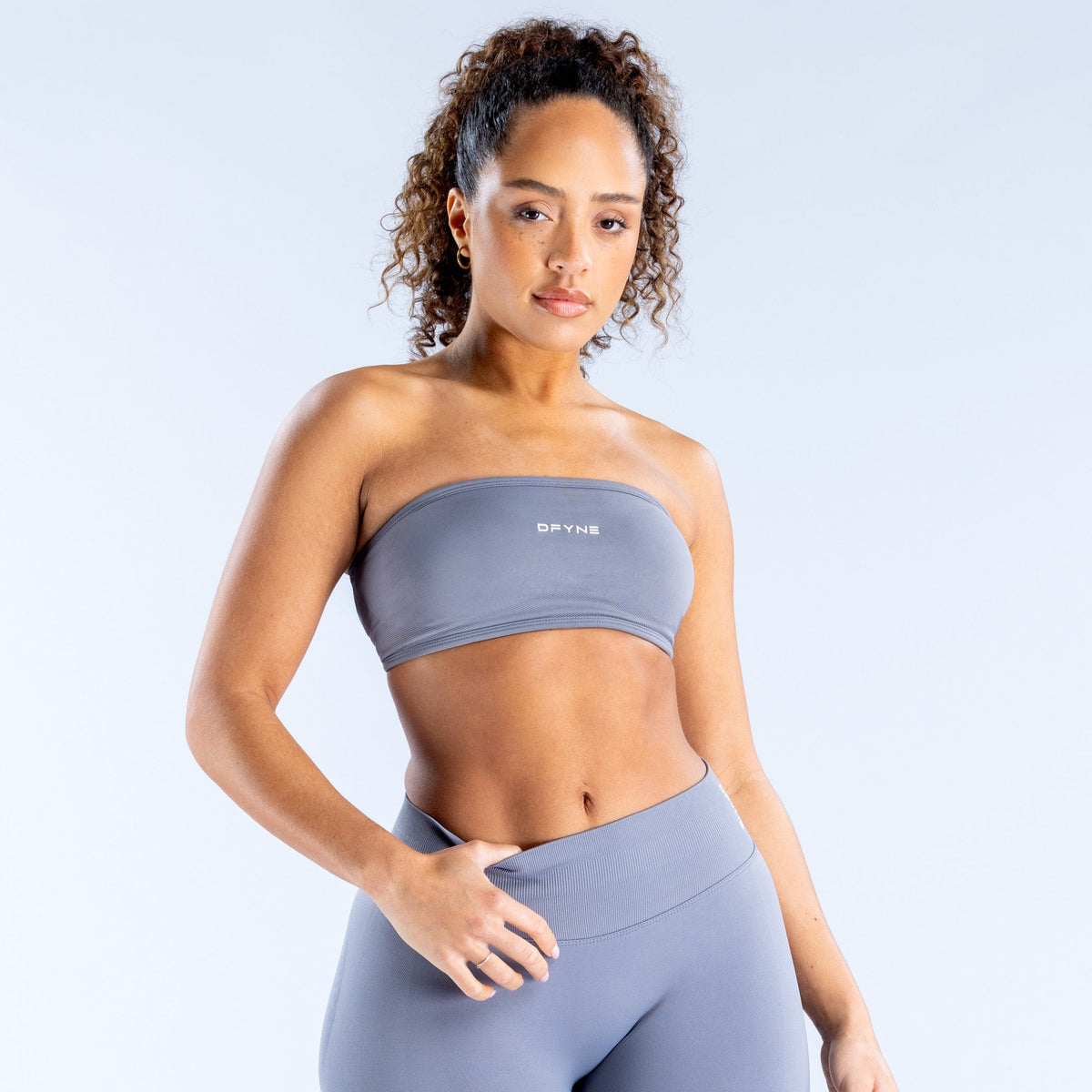 Top Faixa Impact Costas Abertas — Graphite