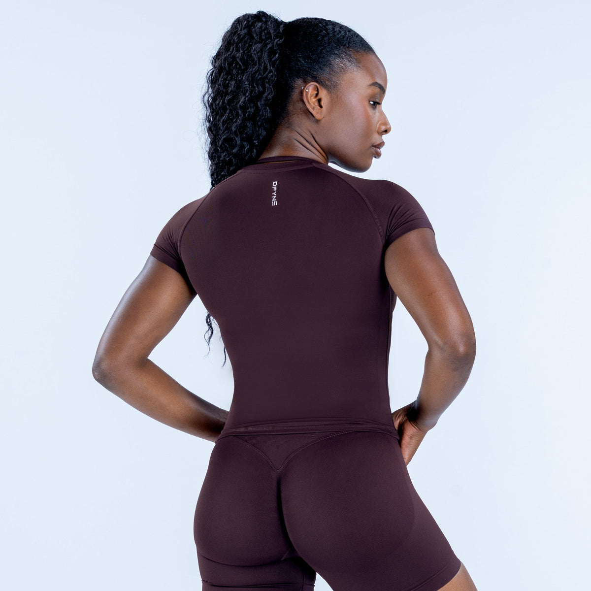 Blusa Impact Manga Curta — Espresso