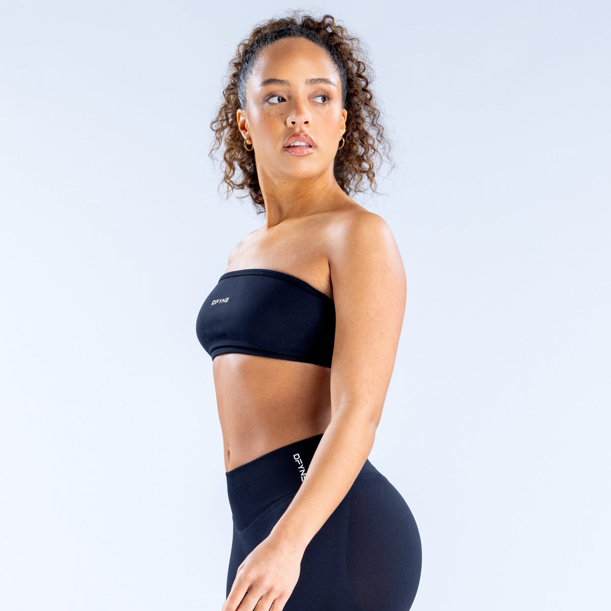 Top Faixa Impact Costas Abertas — Midnight Black