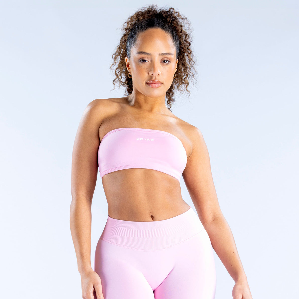 Top Faixa Impact Costas Abertas — Light Rose Pink