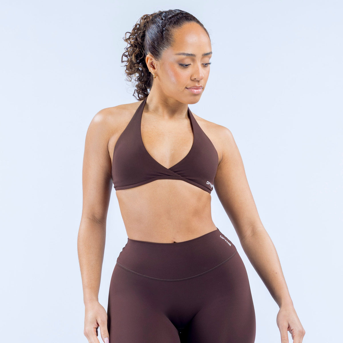 Top Esportivo Origin Halter — Espresso