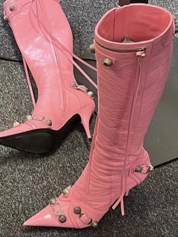 Bota Cano Alto Salto Fino