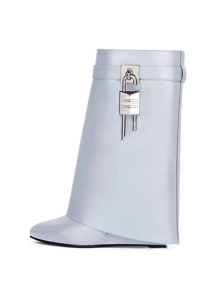 Bota Cano Médio Anabela