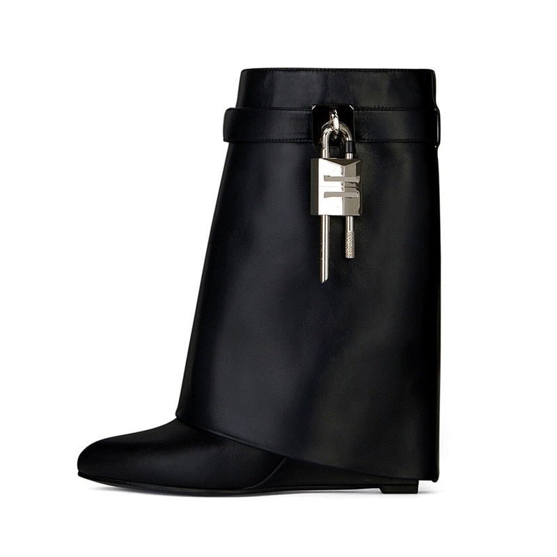 Bota Cano Médio Anabela