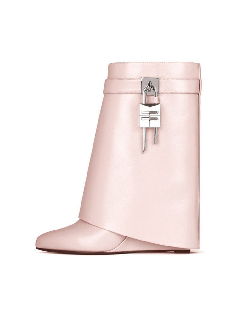 Bota Cano Médio Anabela