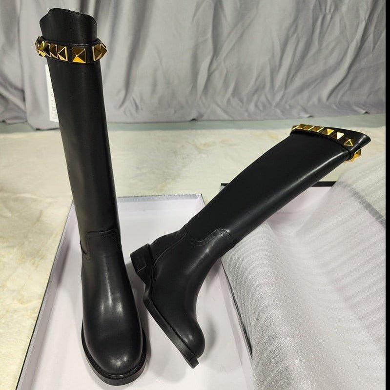 Bota Couro Cano Alto