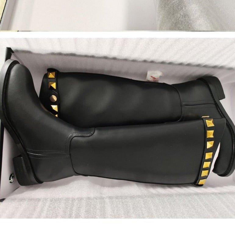 Bota Couro Cano Alto