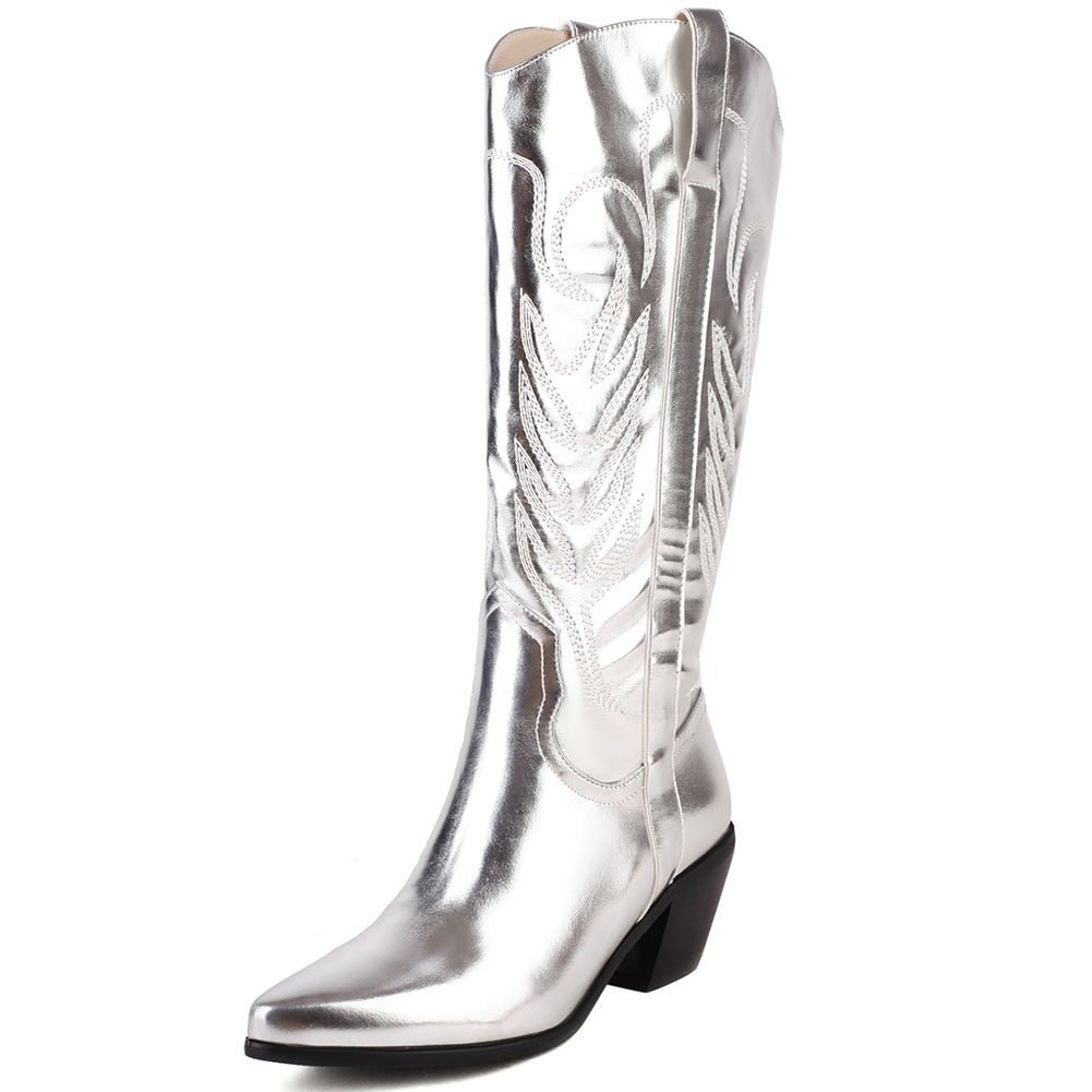 Bota Cowboy Prata