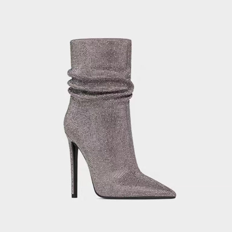 Bota Strass Curta Milão
