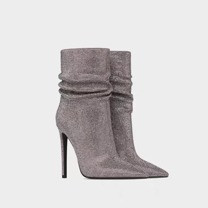 Bota Strass Curta Milão
