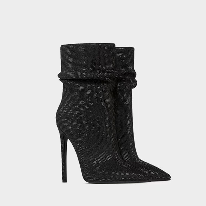 Bota Strass Curta Milão