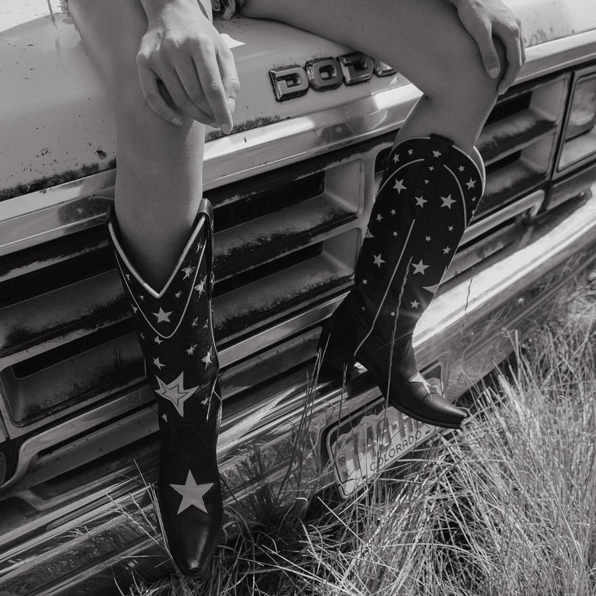 Bota Western Salto Bloco Estrela