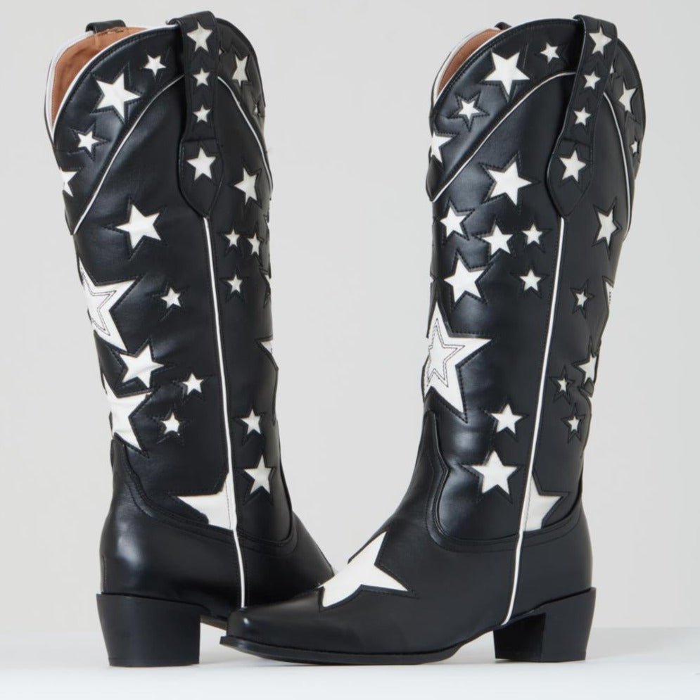 Bota Western Salto Bloco Estrela
