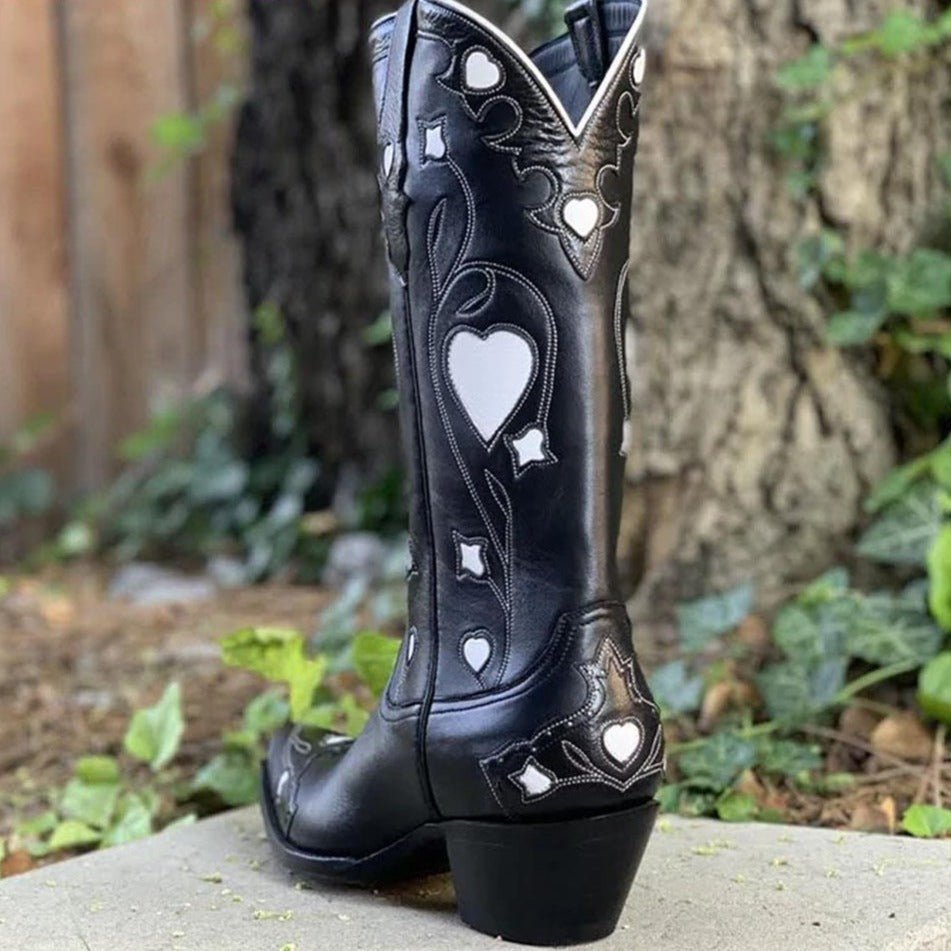 Bota Western Salto Bloco Estrela