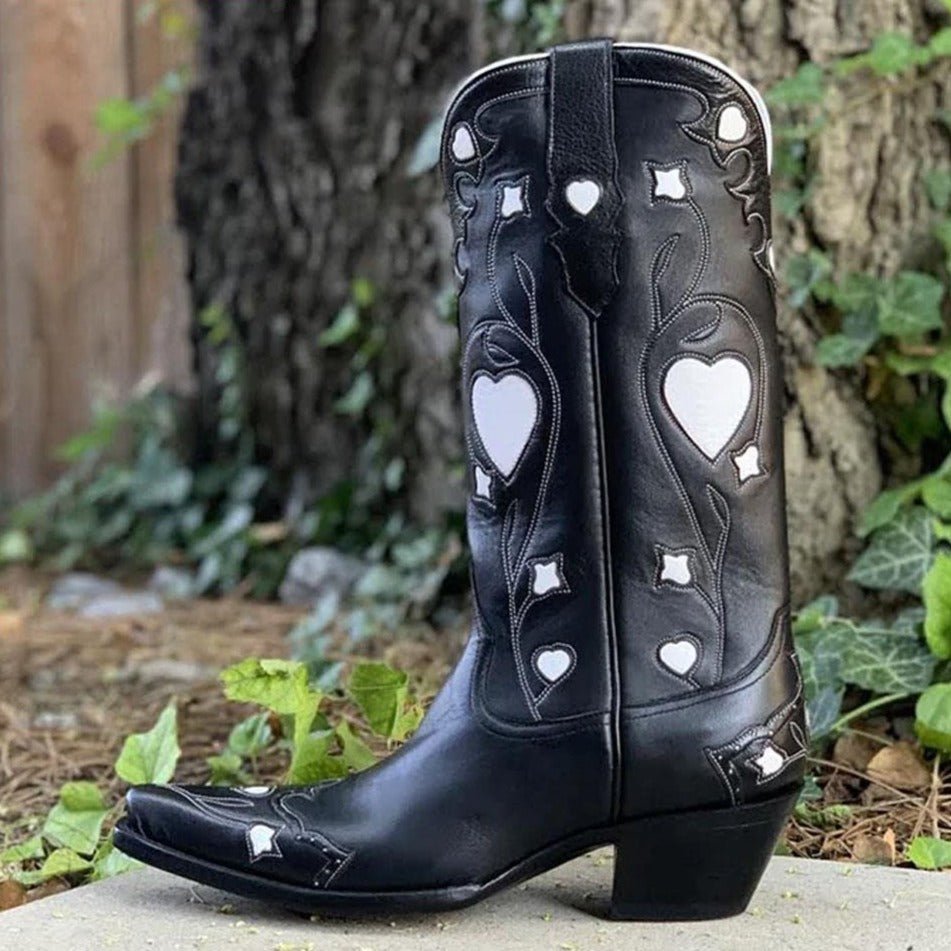 Bota Western Salto Bloco Estrela