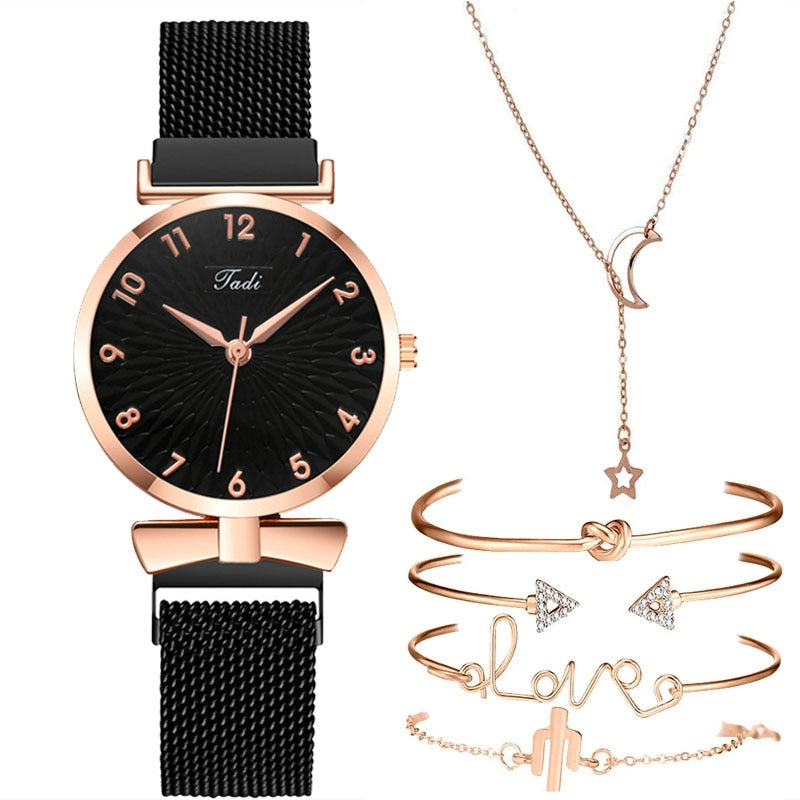 Relógio Lola + 4 pulseiras e 1 colar de brinde