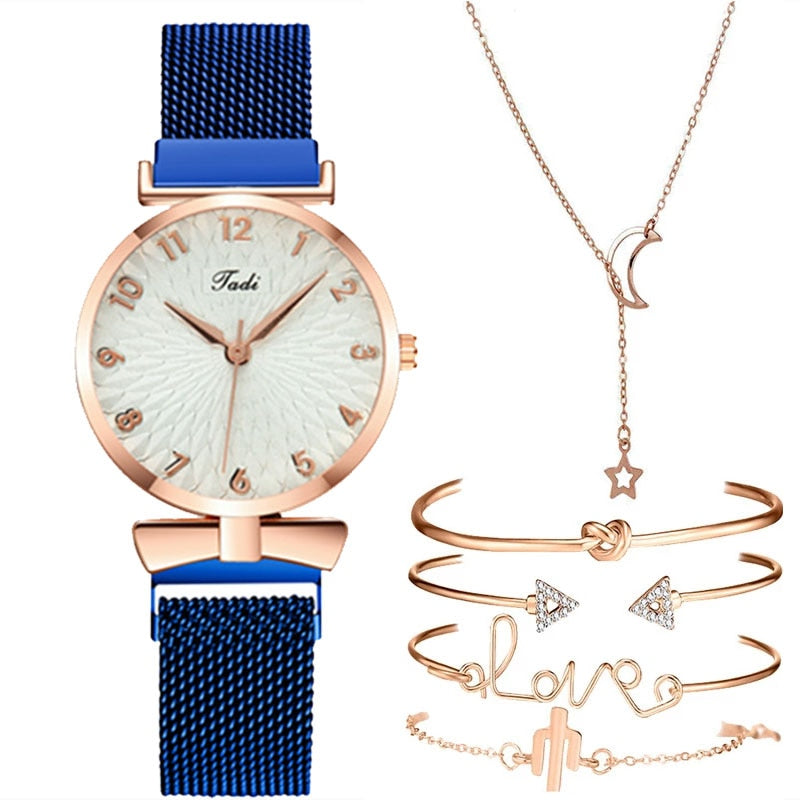 Relógio Lola + 4 pulseiras e 1 colar de brinde