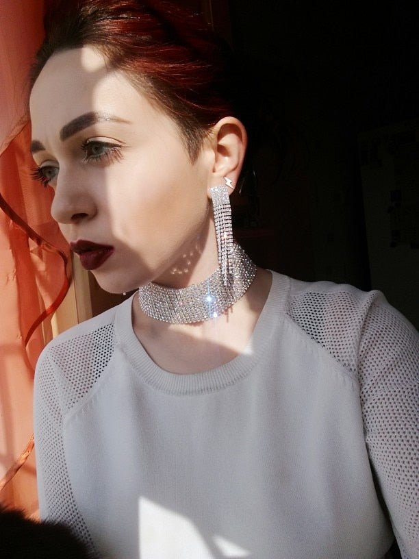 Gargantilha Chocker Strass Grossa