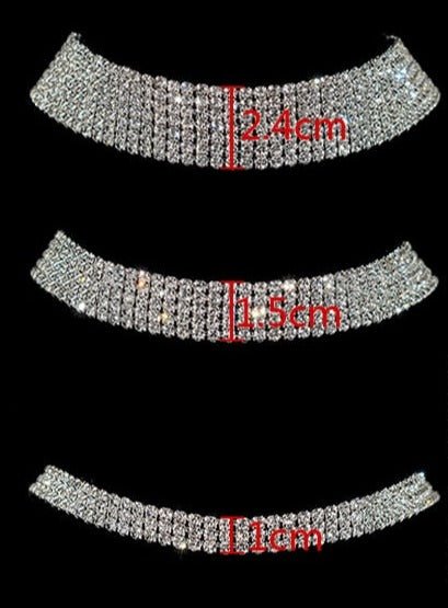 Gargantilha Chocker Strass Grossa