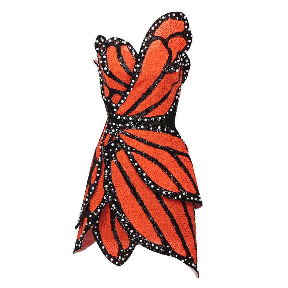 Vestido Bordado Borboleta