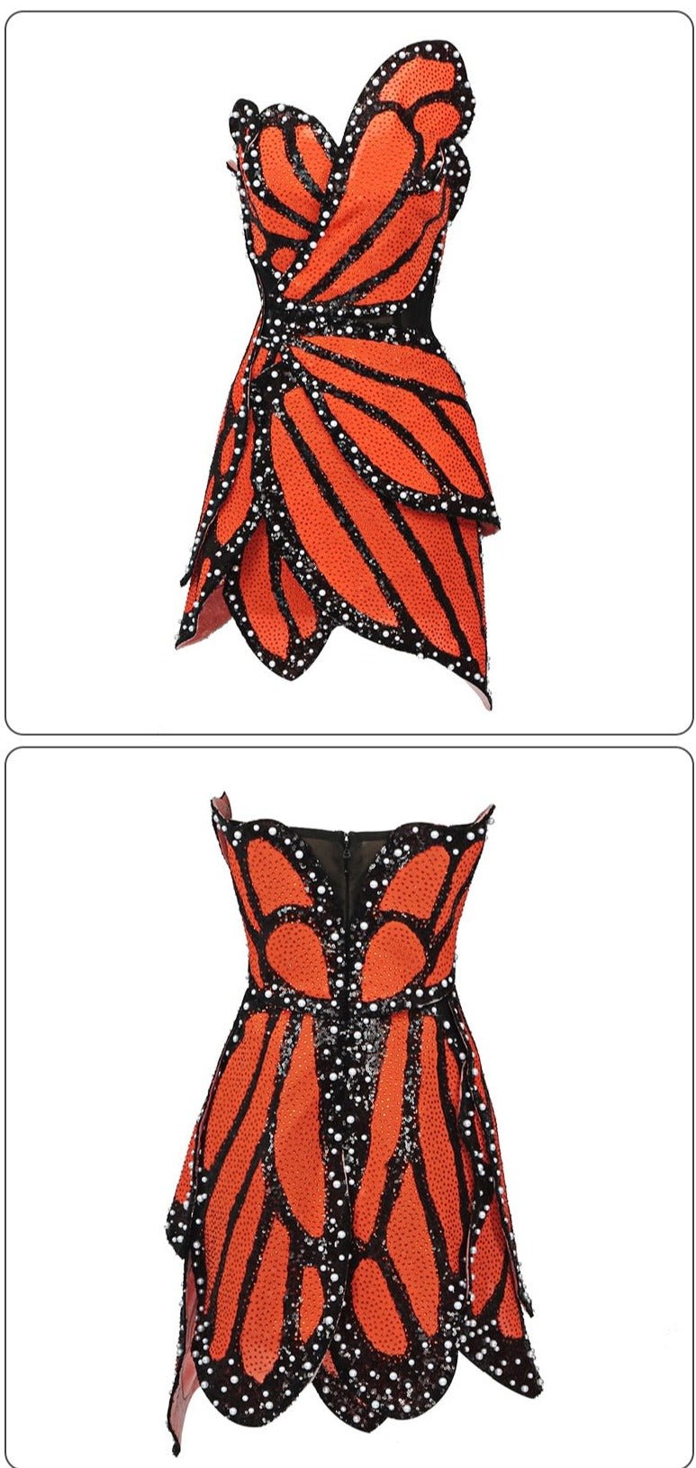 Vestido Bordado Borboleta
